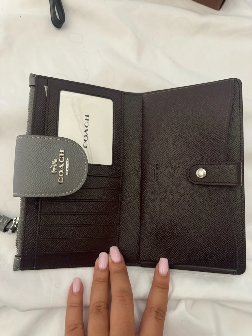 Coach sleek charcoal